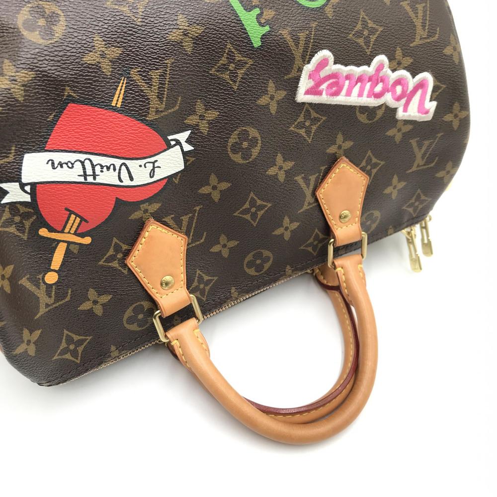 Louis Vuitton Speedy Patchwork Handbag Brown - image 7